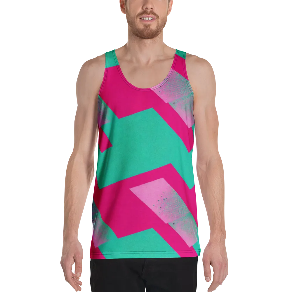 Vivid Velocity on Men's Tank Top — Front