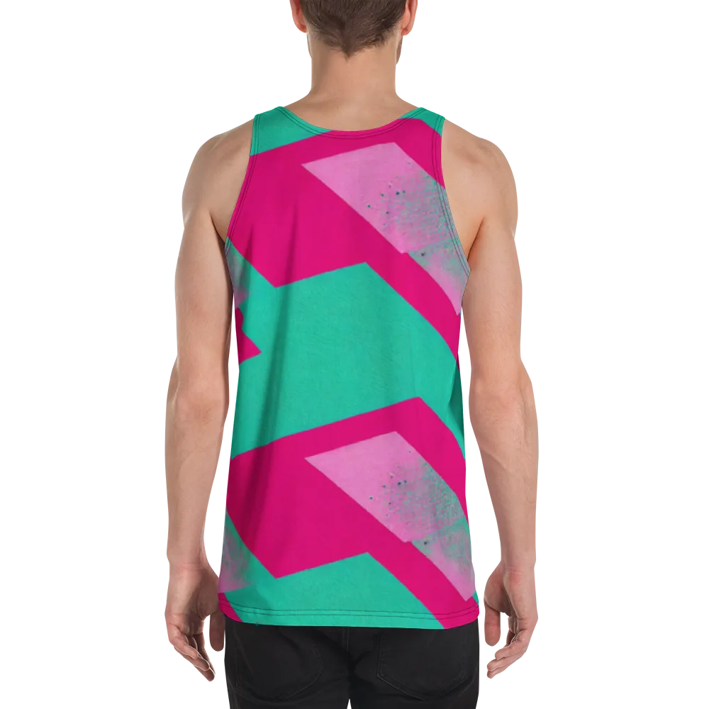 Vivid Velocity on Men's Tank Top — Back