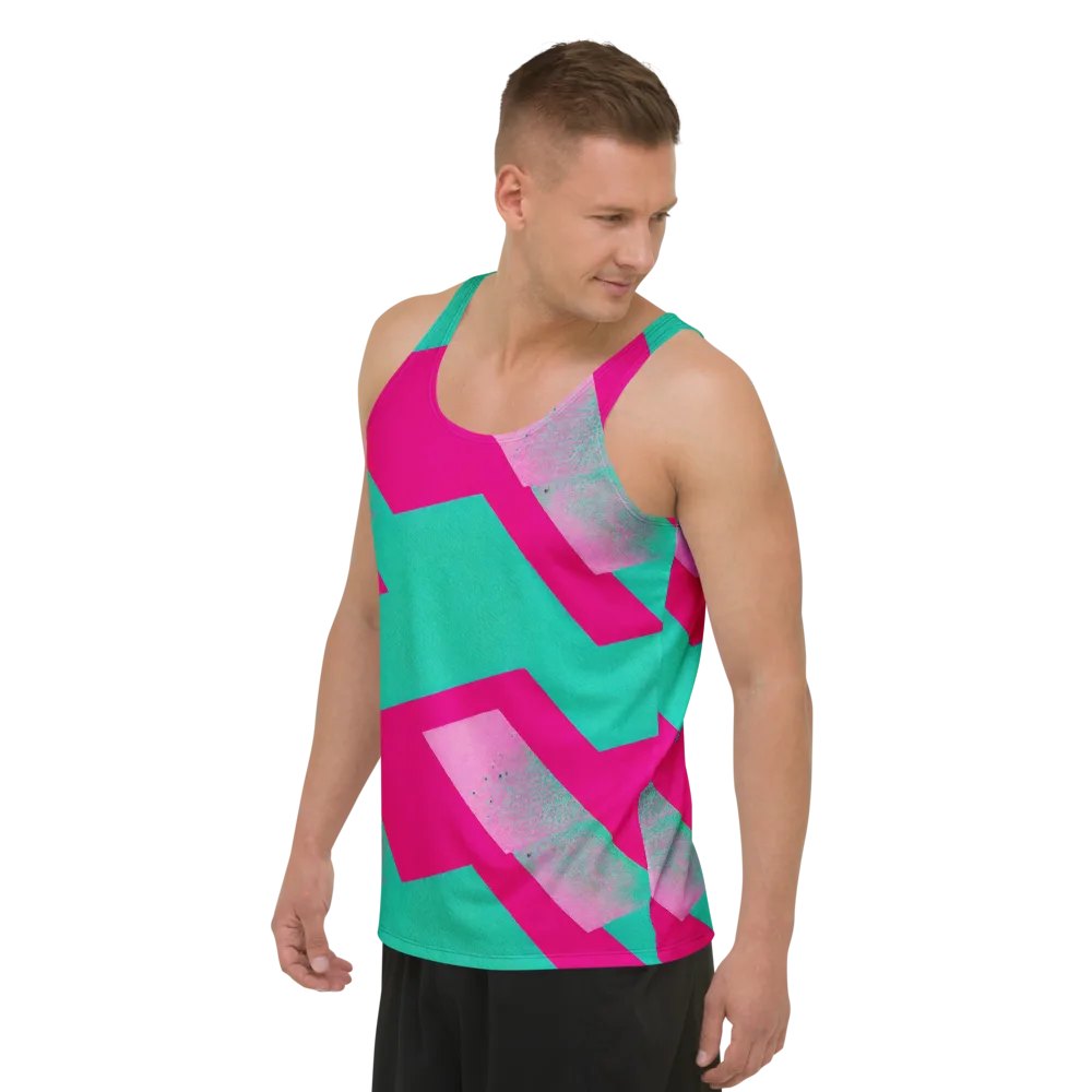 Vivid Velocity on Men's Tank Top — Left Front