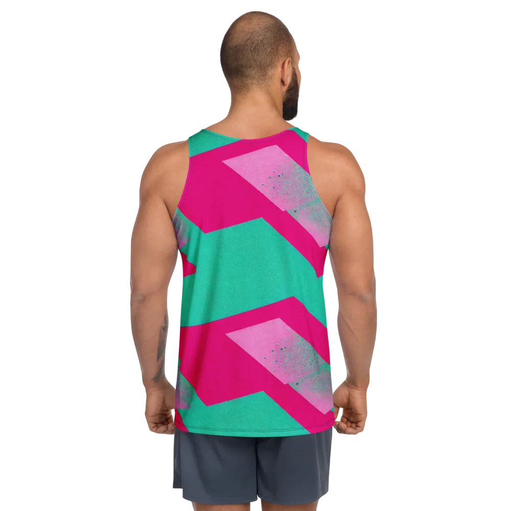 Vivid Velocity on Men's Tank Top — Back