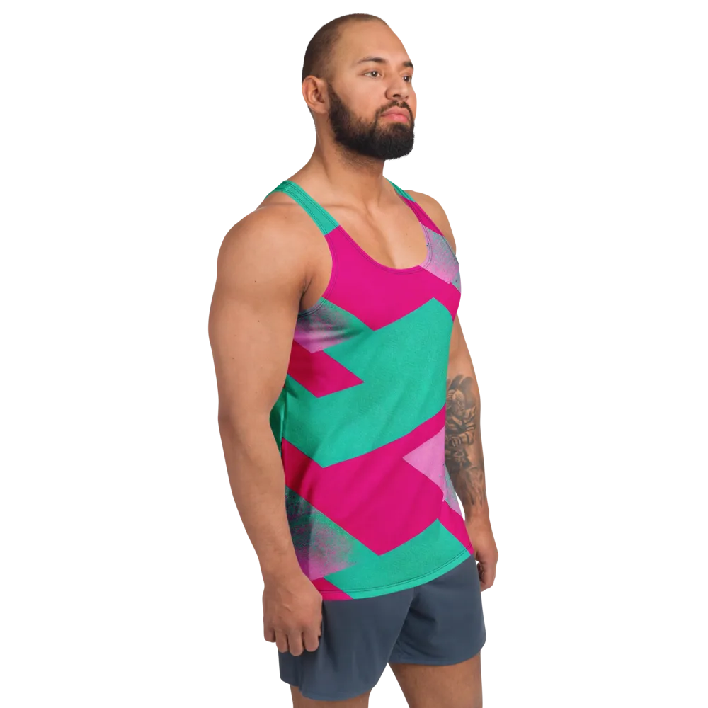Vivid Velocity on Men's Tank Top — Right Front