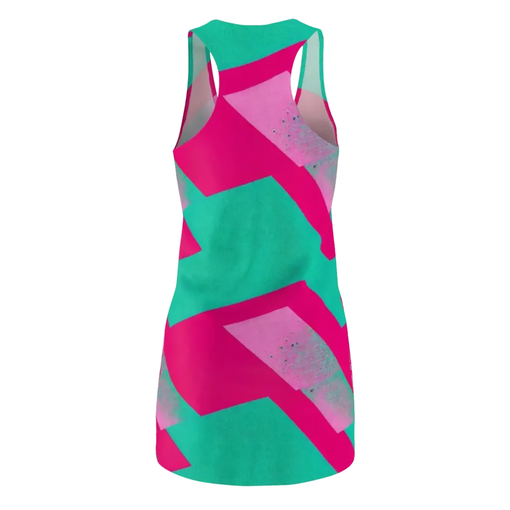 Vivid Velocity on Racerback Dress — Back