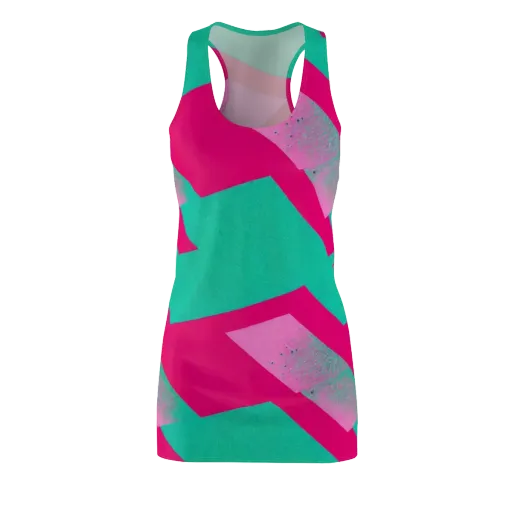 Vivid Velocity on a Racerback Dress