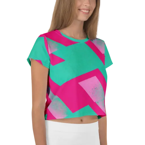 Vivid Velocity on a Crop Tee