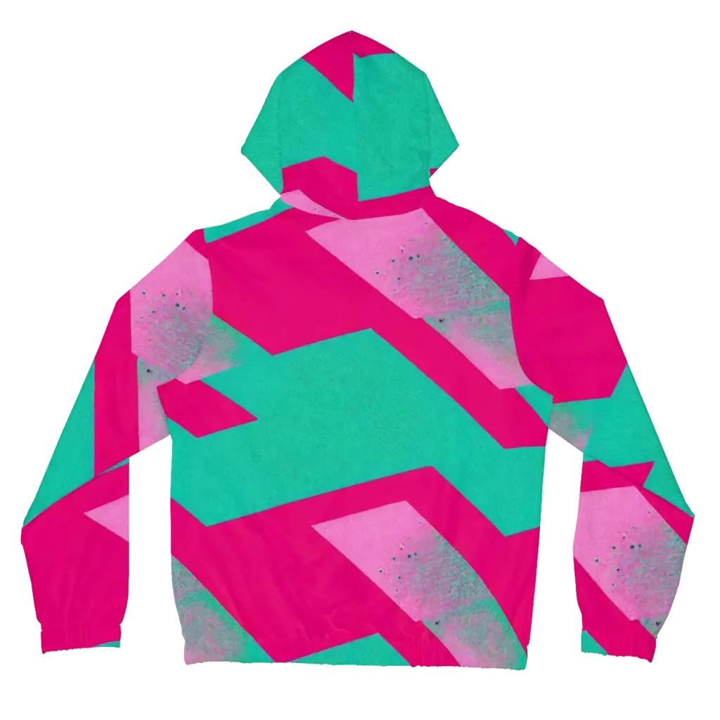 Vivid Velocity on Women's Full-Zip Hoodie — Back