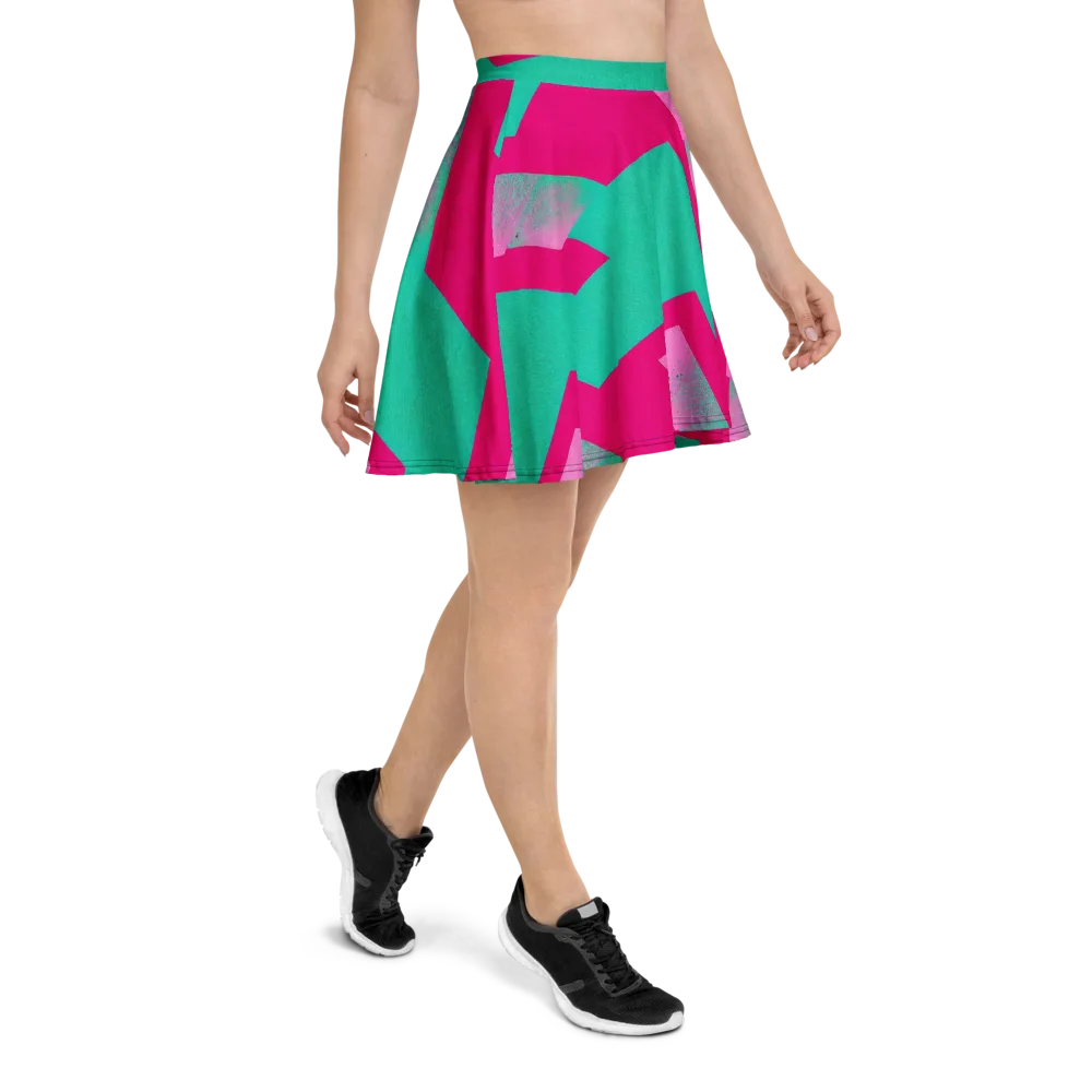 Vivid Velocity on Skater Skirt — Right