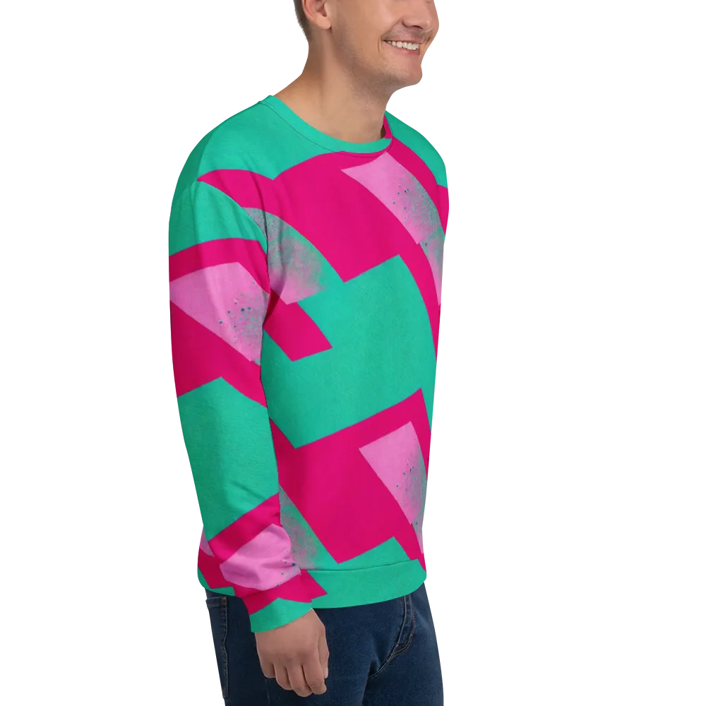 Vivid Velocity on Sweatshirt — Right Front