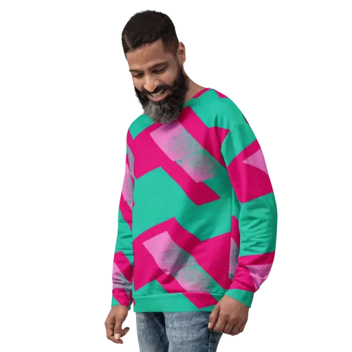 Vivid Velocity on a Sweatshirt