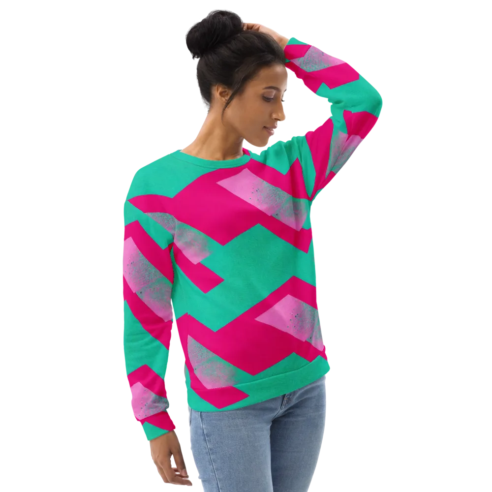 Vivid Velocity on Sweatshirt — Right Front