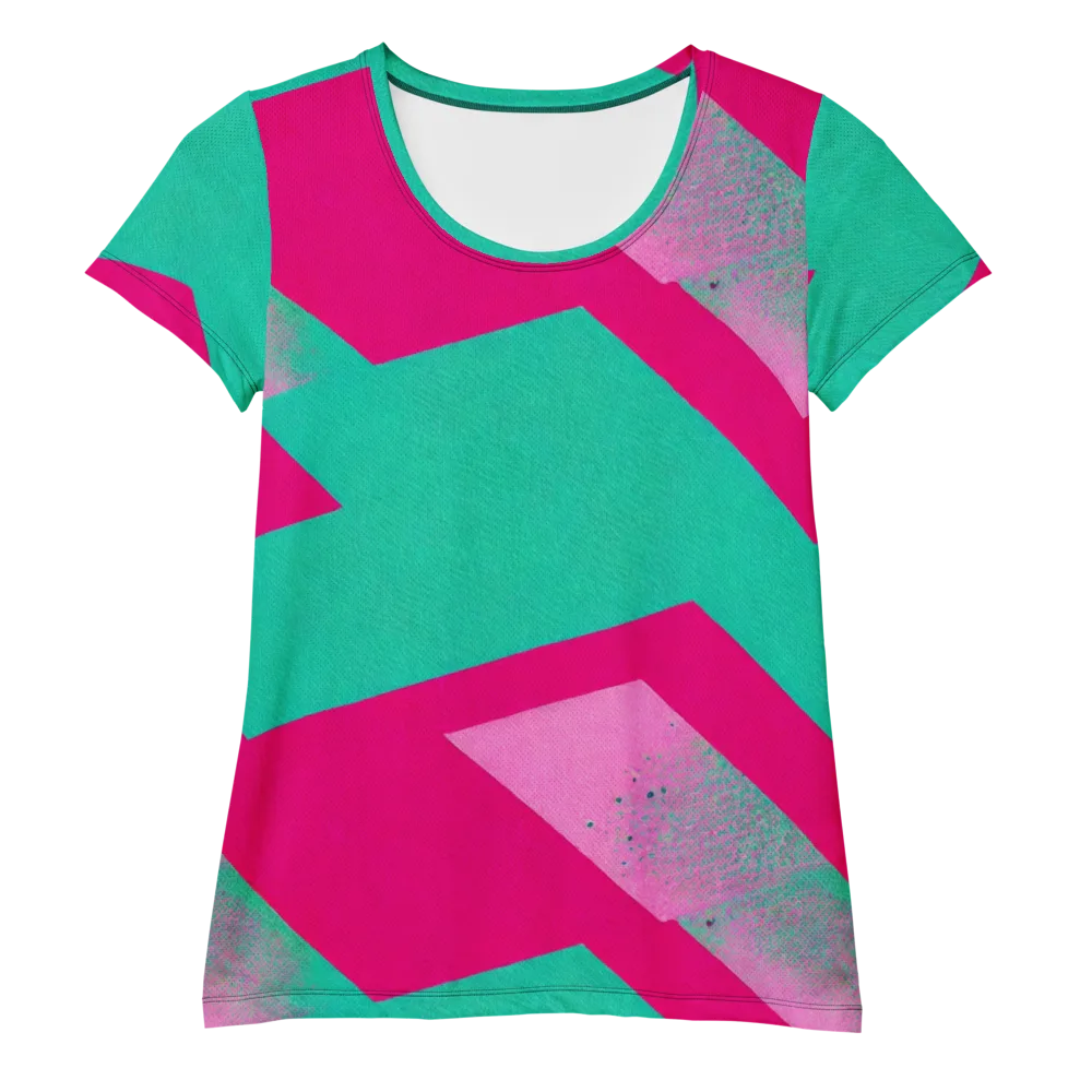 Vivid Velocity on Women's Athletic T-Shirt — Front