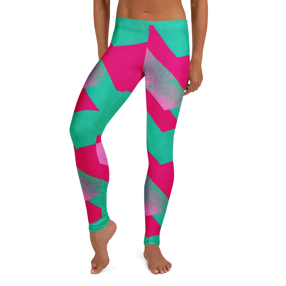Vivid Velocity on Leggings — Front