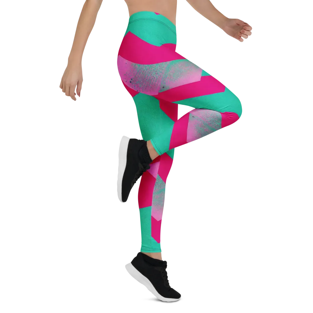 Vivid Velocity on Leggings — Right