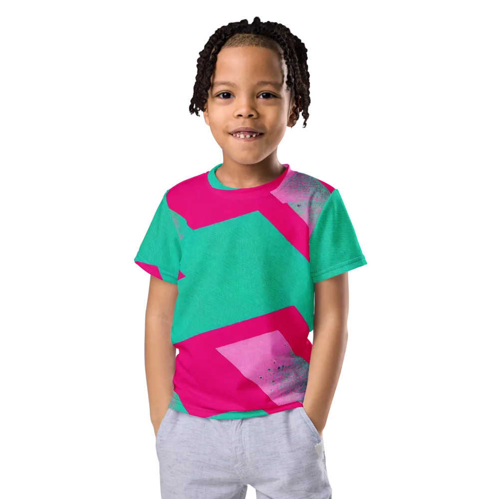Vivid Velocity on Kids Crew Neck T-Shirt — Front