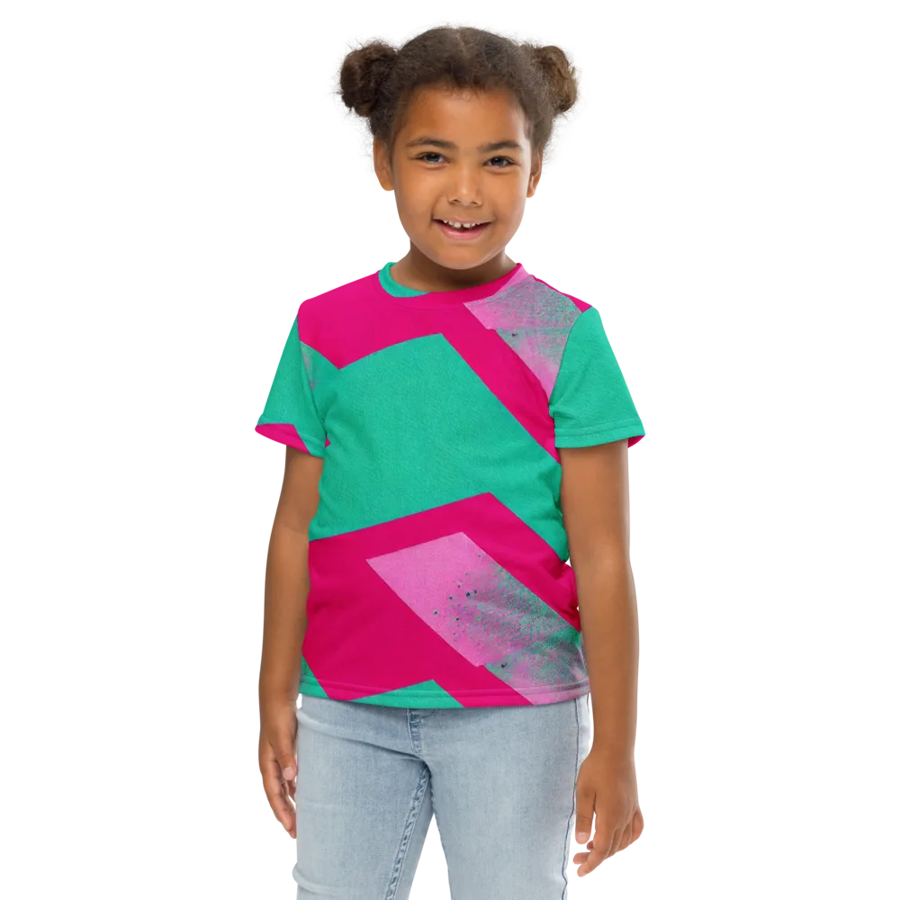 Vivid Velocity on Kids Crew Neck T-Shirt — Front