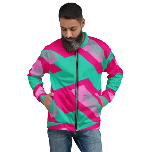 Vivid Velocity on a Bomber Jacket