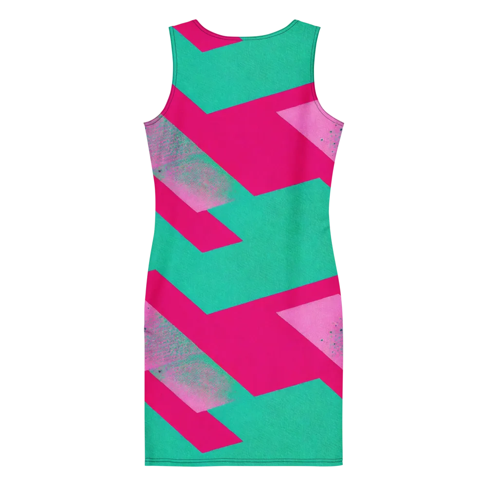 Vivid Velocity on Bodycon Dress — Back