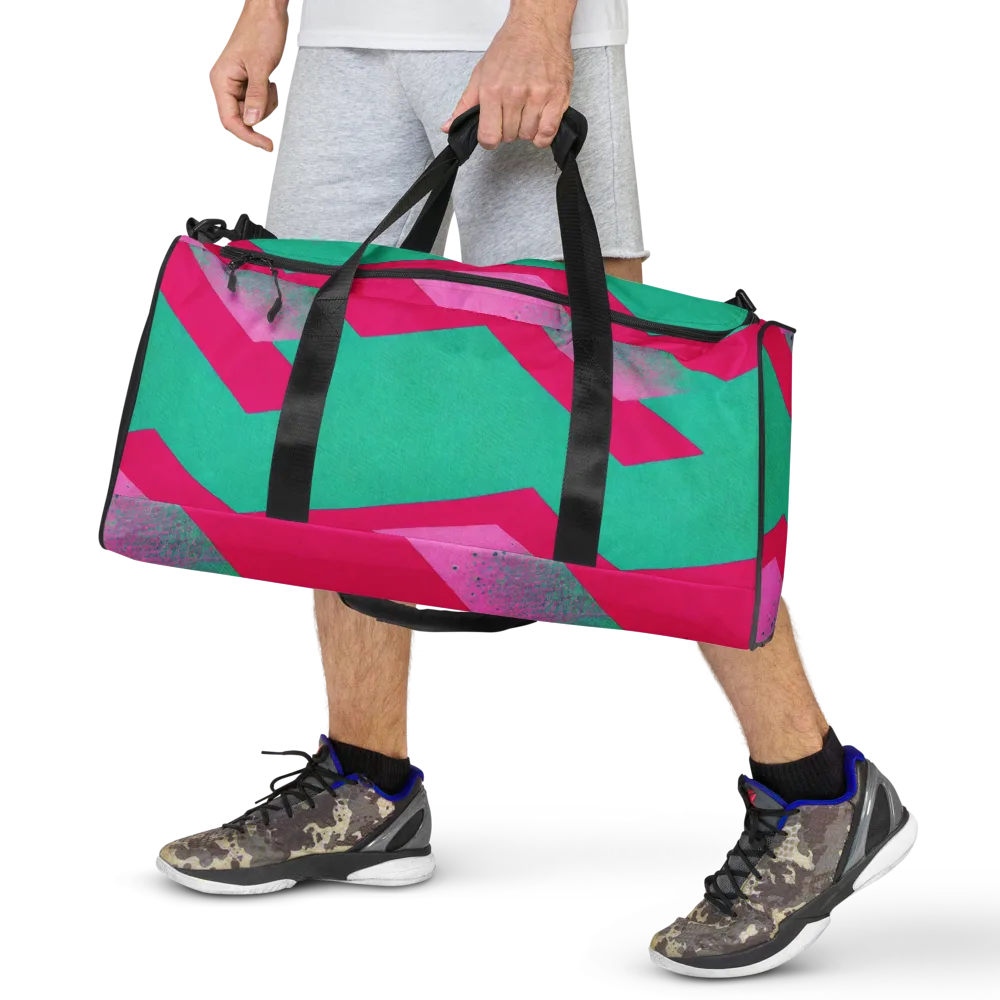 Vivid Velocity on Duffle Bag — Front