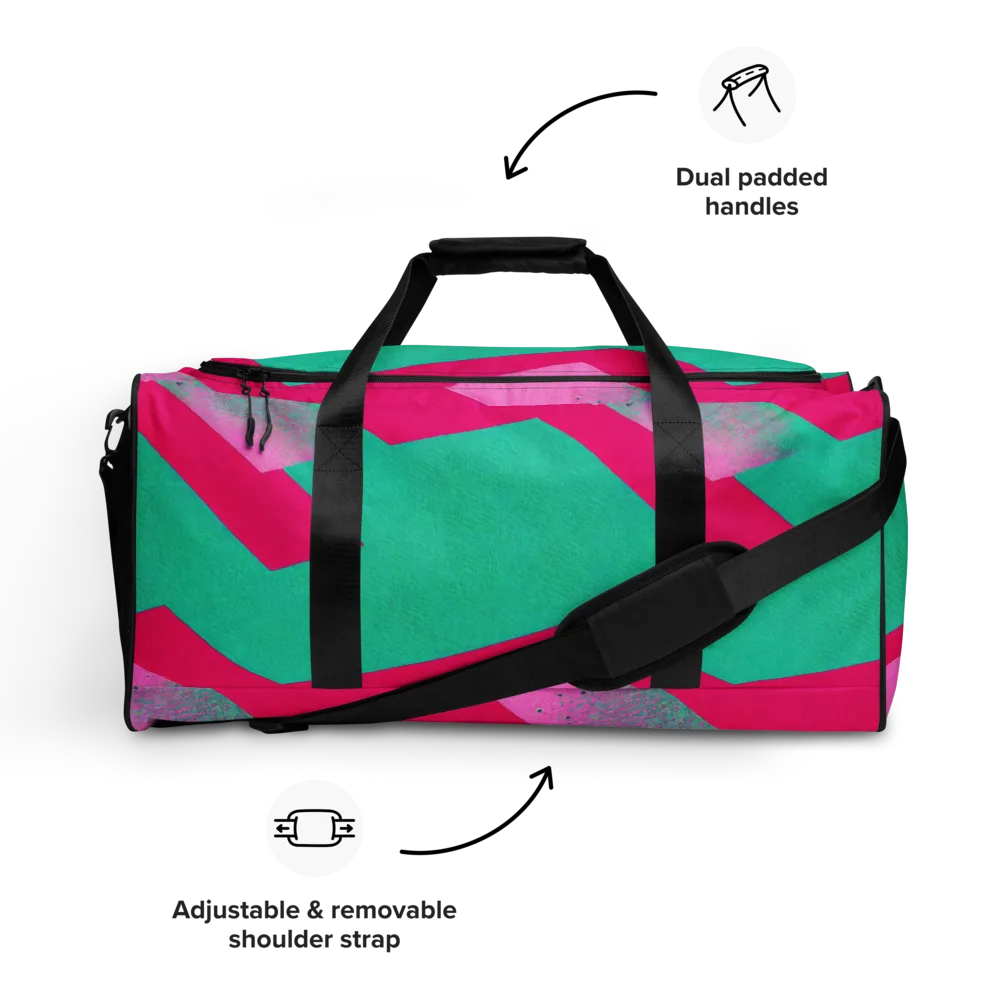 Vivid Velocity on Duffle Bag — Front