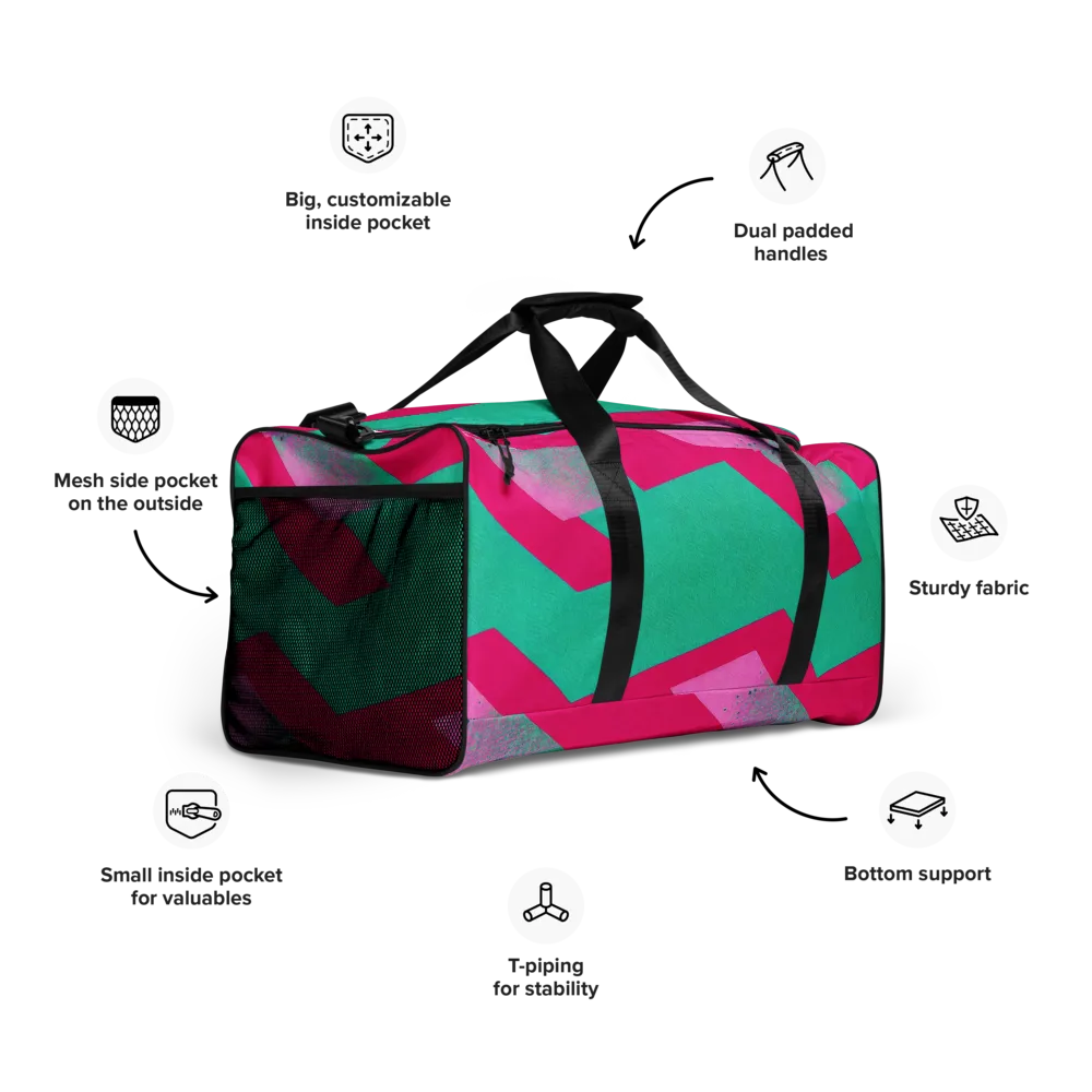 Vivid Velocity on Duffle Bag — Right Front