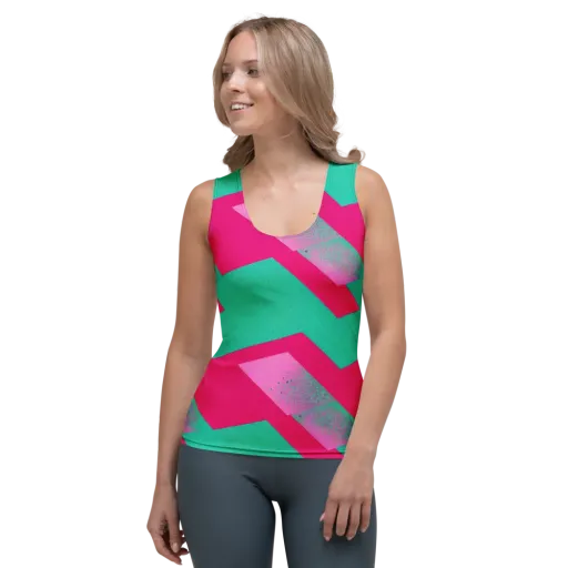 Vivid Velocity on a Women's Tank Top