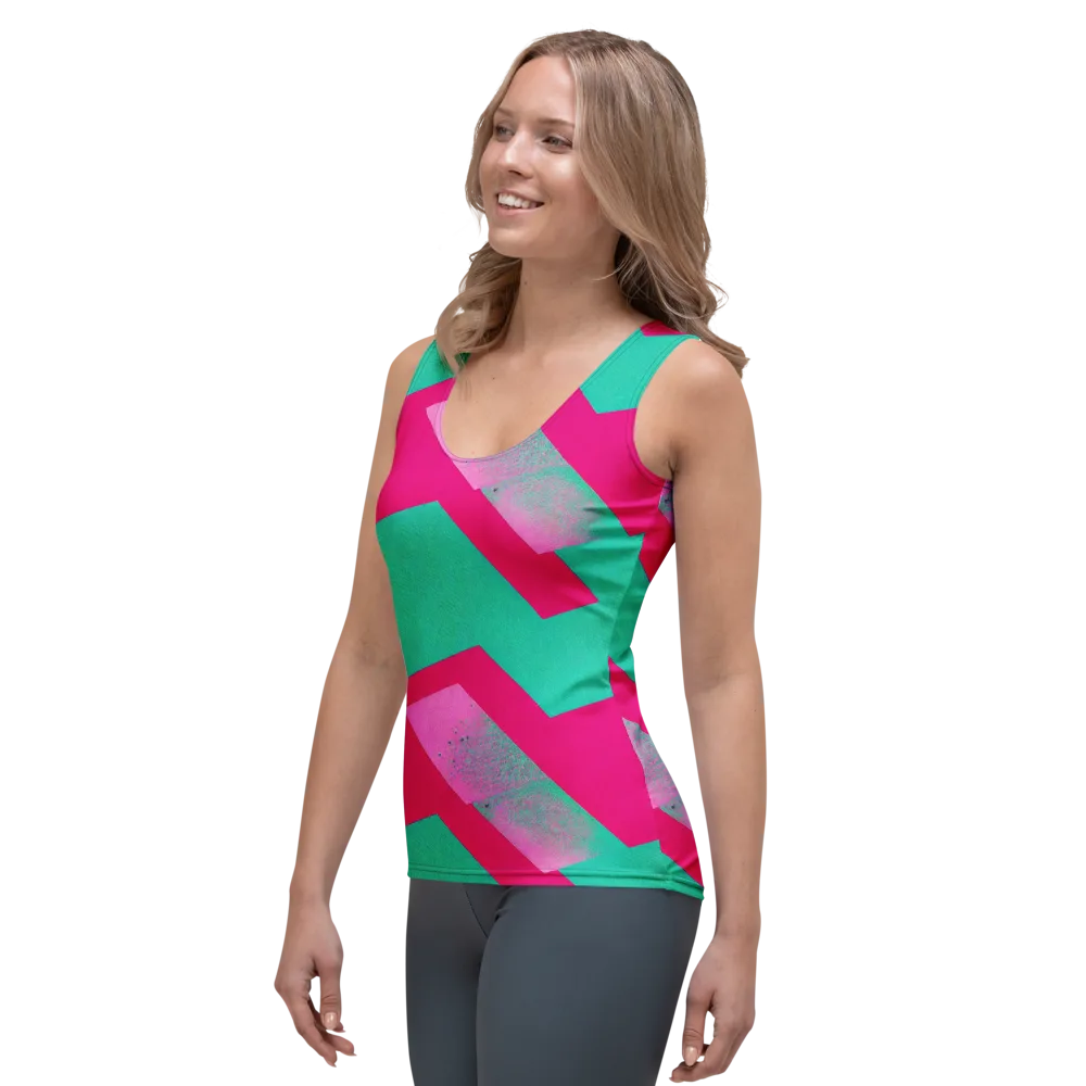 Vivid Velocity on Women's Tank Top — Left Front