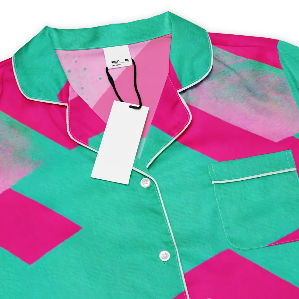 Vivid Velocity on Women's Short Sleeve Pajama Top — Product details
