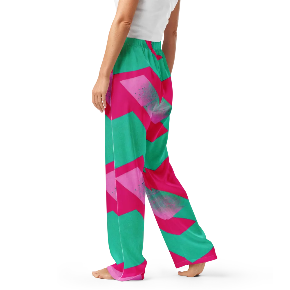 Vivid Velocity on Women's Pajama Pants — Left