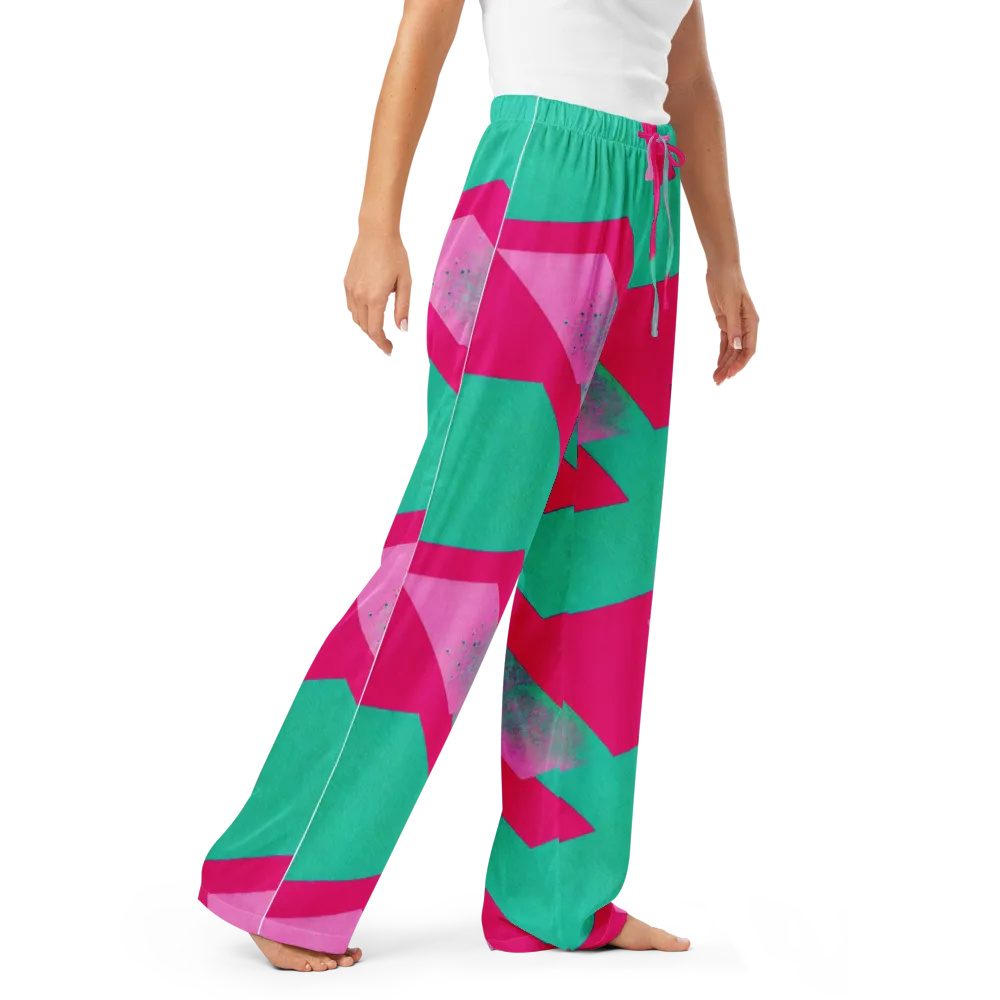 Vivid Velocity on Women's Pajama Pants — Right Front