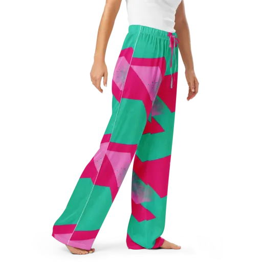 Vivid Velocity on a Women's Pajama Pants