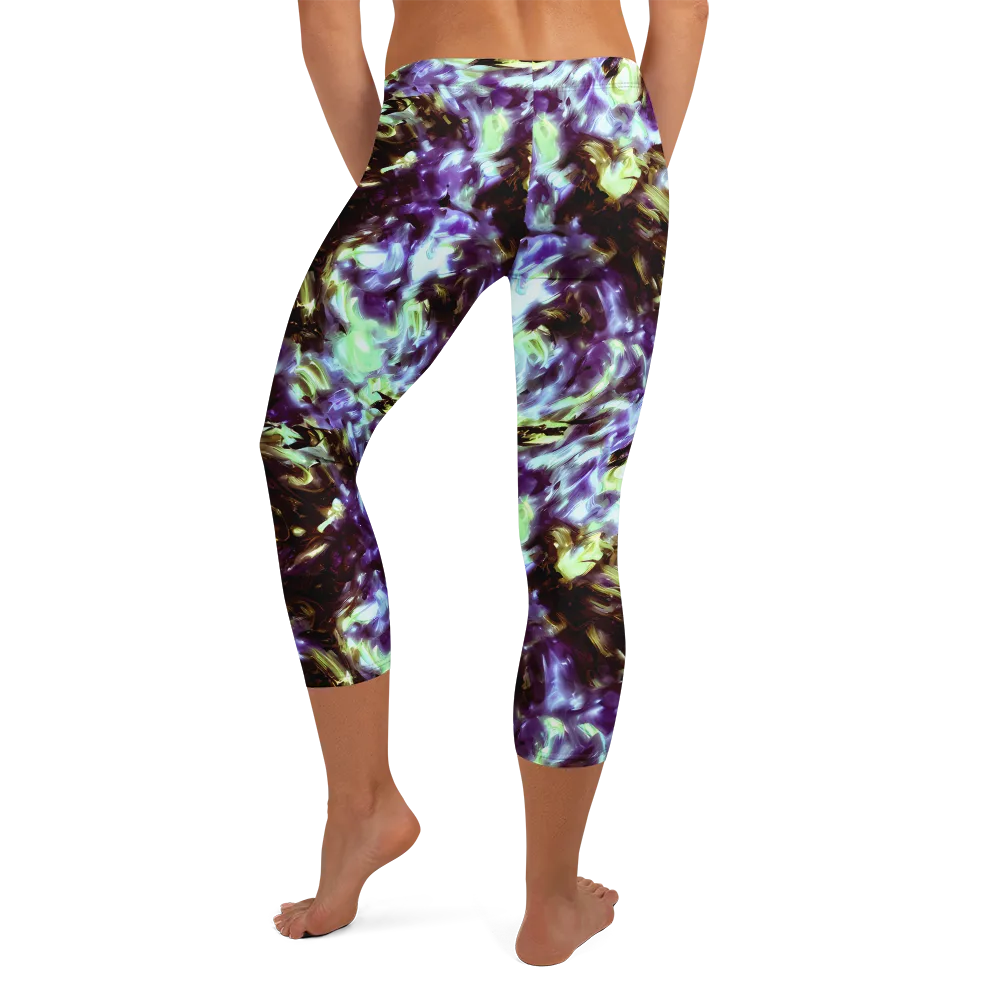 Aurora Molten on Capri Leggings — Back