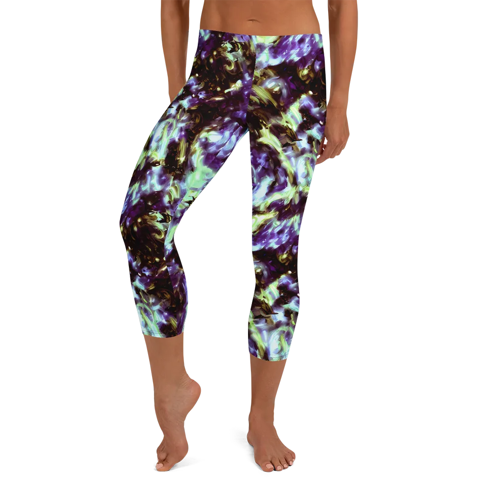 Aurora Molten on Capri Leggings — Front
