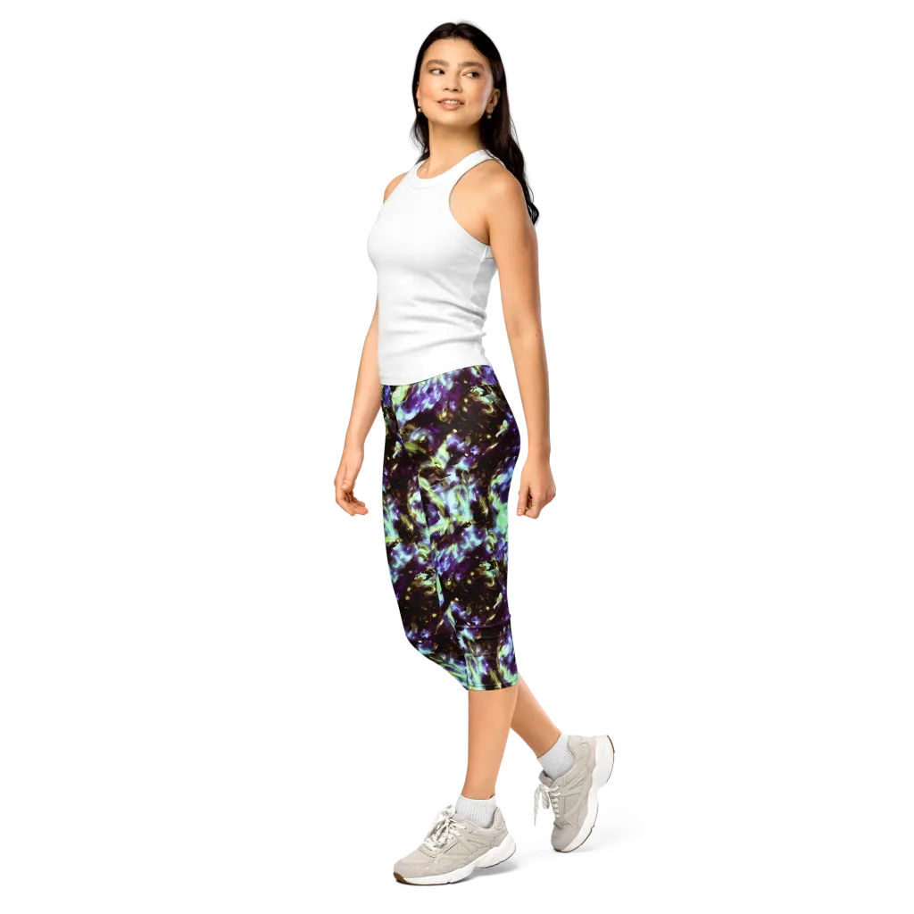 Aurora Molten on Capri Leggings — Left Front