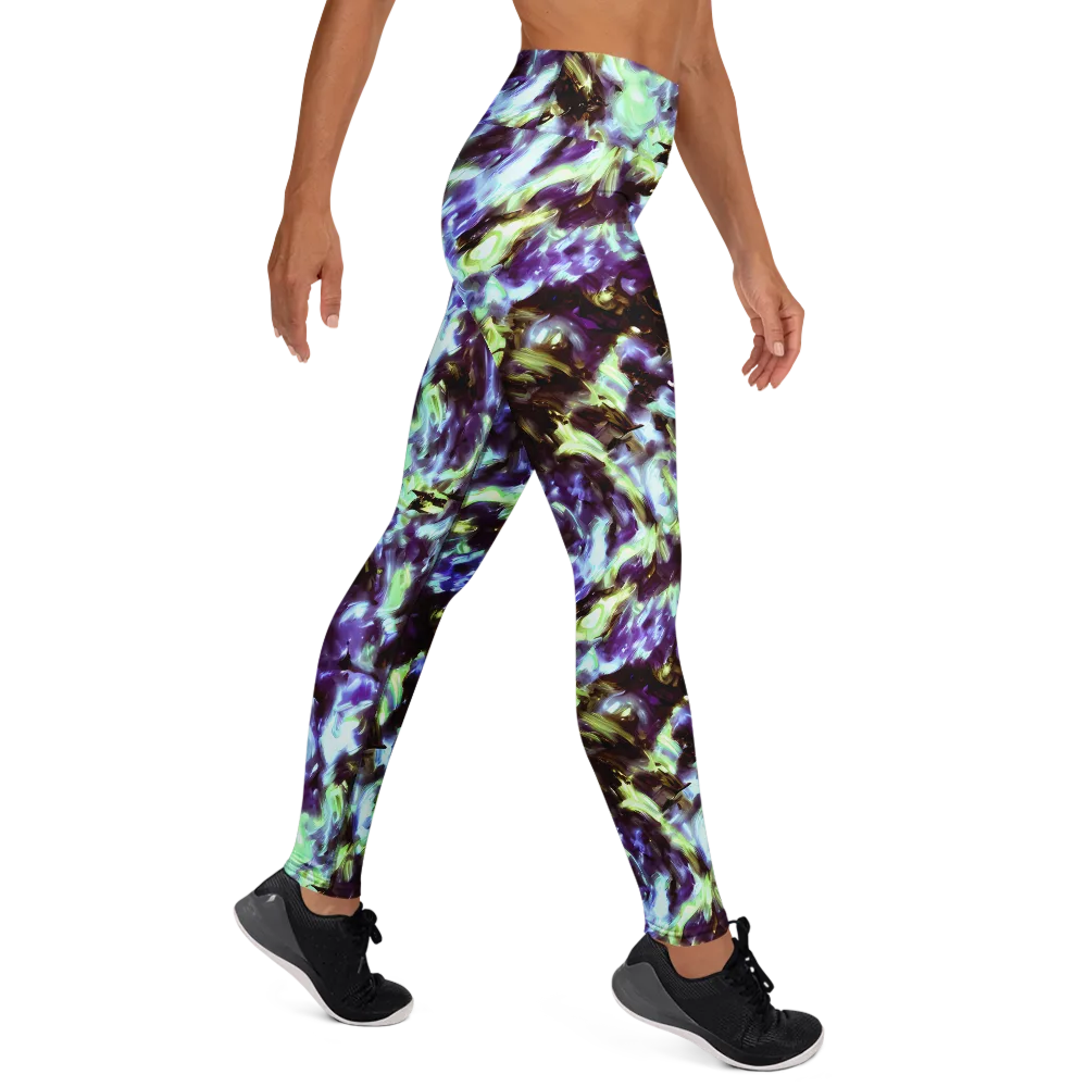 Aurora Molten on Yoga Leggings — Right