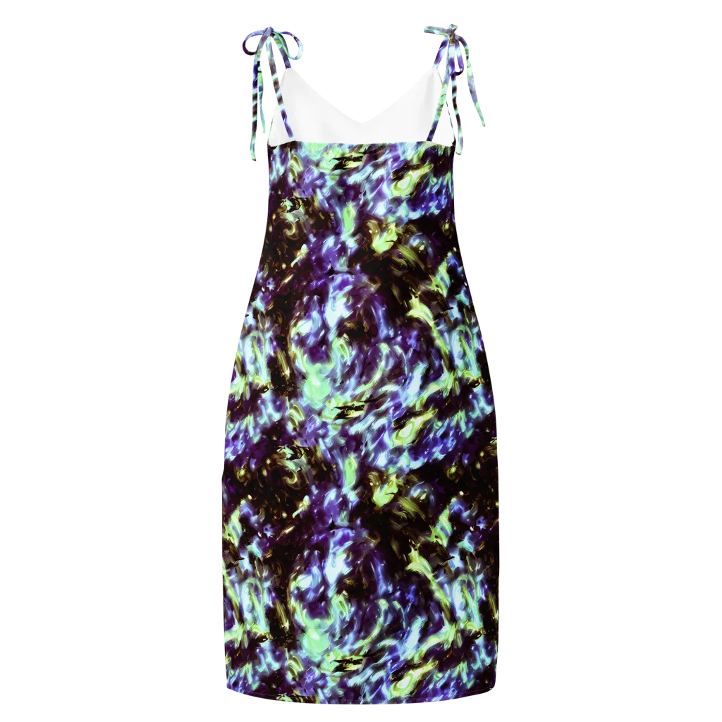Aurora Molten on Slip Dress — Back