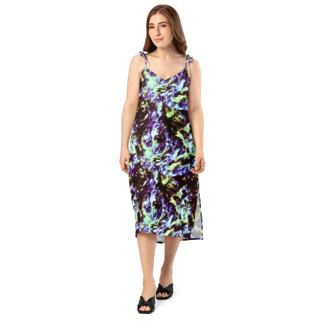 Aurora Molten on Slip Dress — Front
