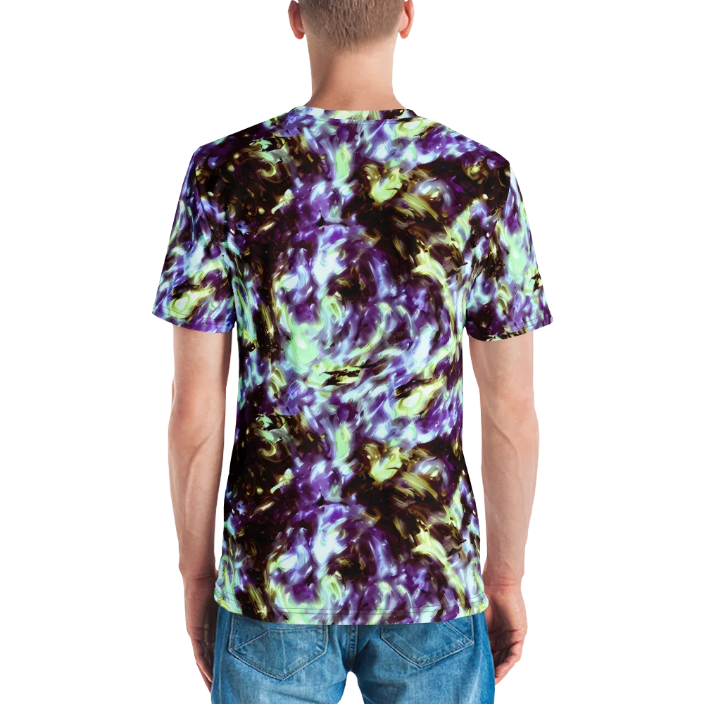 Aurora Molten on Men's Crew Neck T-Shirt — Back