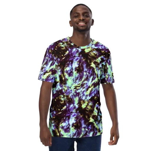 Aurora Molten on a Men's Crew Neck T-Shirt