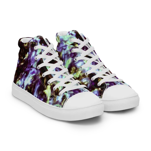Aurora Molten on a Men's High Top Canvas Shoes