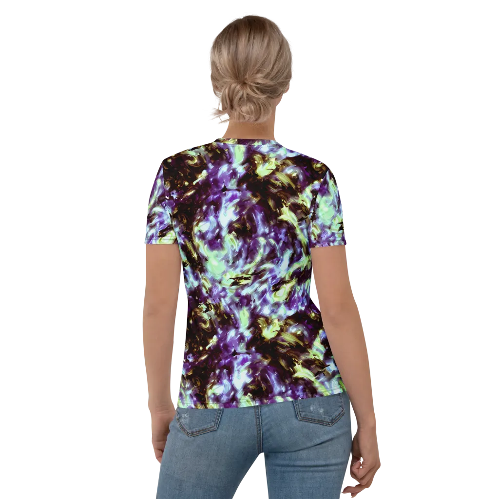 Aurora Molten on Women's Crew Neck T-Shirt — Back