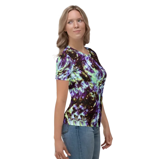 Aurora Molten on a Women's Crew Neck T-Shirt