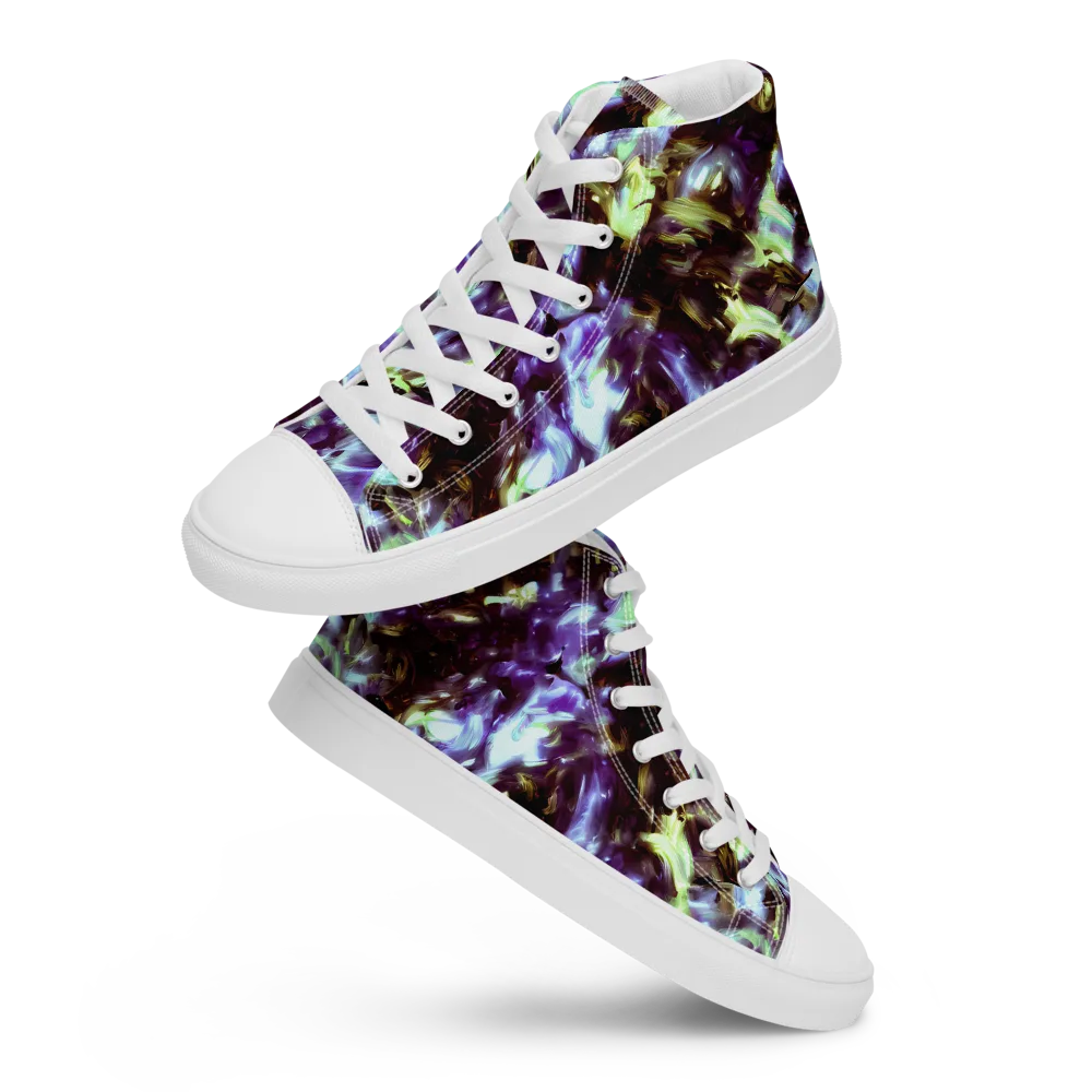 Aurora Molten on Women's High Top Canvas Shoes — Front