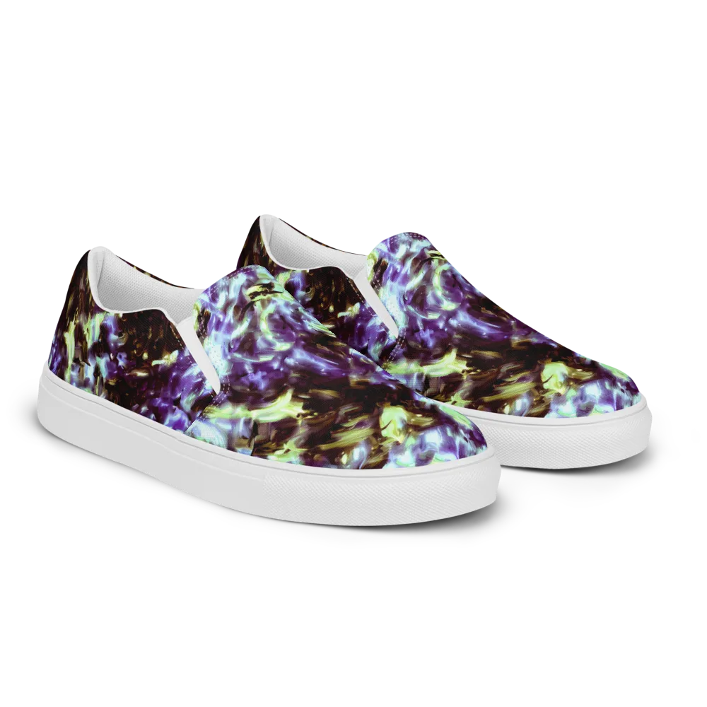 Aurora Molten on Men's Slip-On Canvas Shoes — Right Front