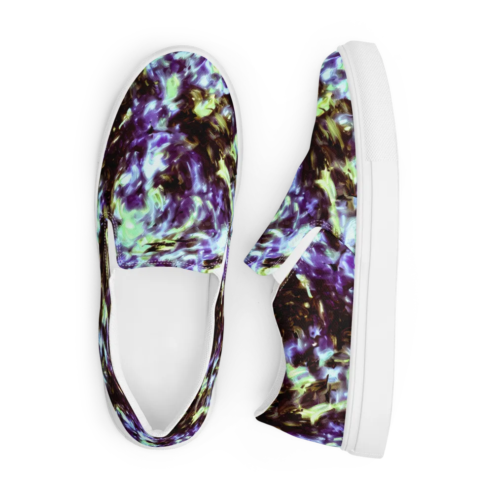 Aurora Molten on Men's Slip-On Canvas Shoes — Front
