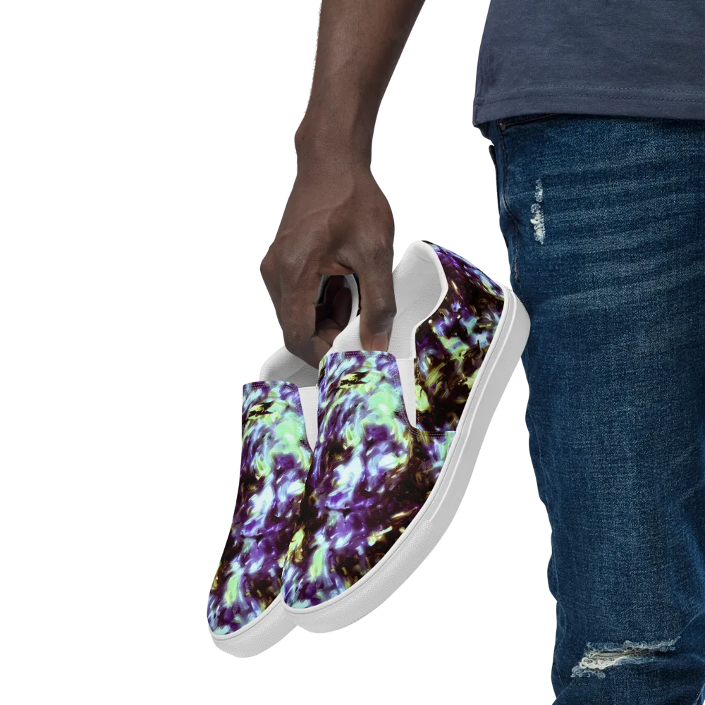 Aurora Molten on Men's Slip-On Canvas Shoes — Left Front