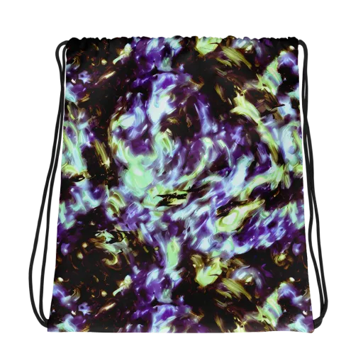 Aurora Molten on a Drawstring Bag