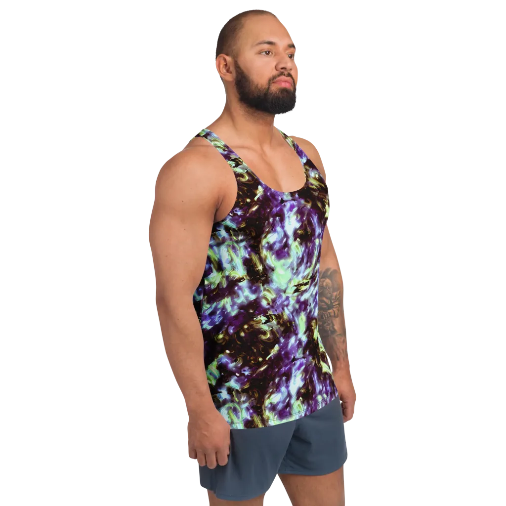 Aurora Molten on Men's Tank Top — Right Front