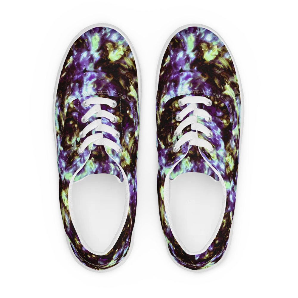 Aurora Molten on Men's Lace-Up Canvas Shoes — Front