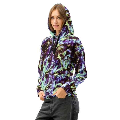 Aurora Molten on a Cotton Hoodie