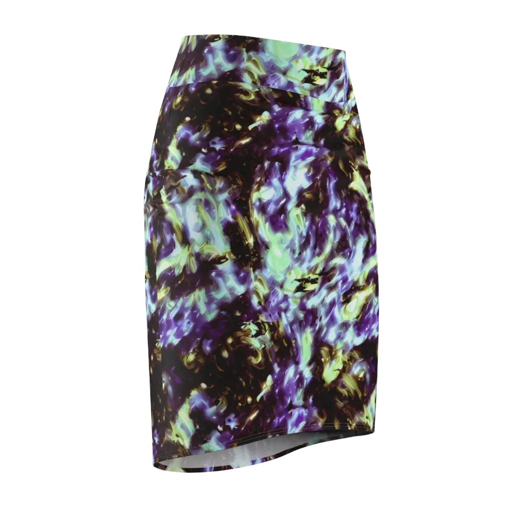 Aurora Molten on Pencil Skirt — Front Side