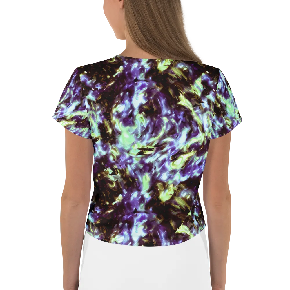 Aurora Molten on Crop Tee — Back